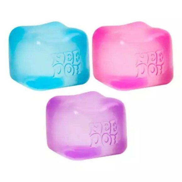 Nee Doh Nice Cube Pink Schylling Fidget Toy - Picture 3 of 3